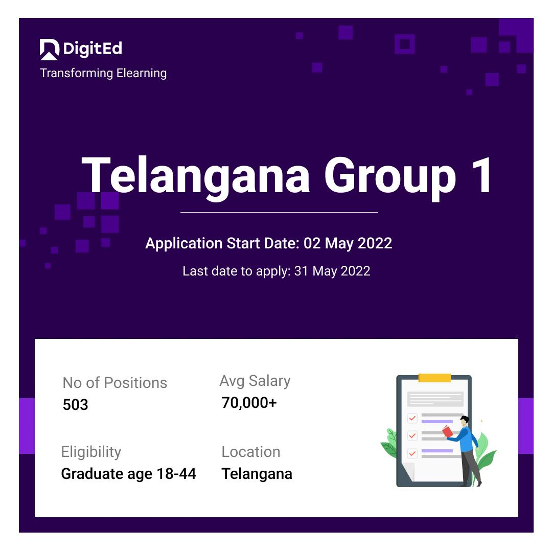 Telangana Group 1 Registrations Start!